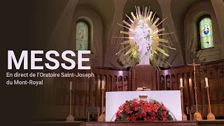 Messe du 2 janvier 2024 en direct de lOratoire SaintJoseph [upl. by Enytsirhc624]