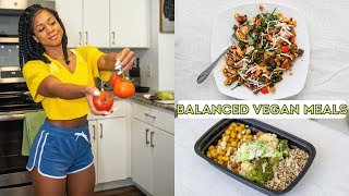 What I Eat In A Day Balanced Vegan Meals [upl. by Bromley]