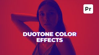 Create Duotone Color Effect in Premiere Pro [upl. by Suoivatnod541]