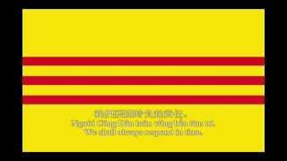 National Anthem of Republic of Vietnam South Vietnam quotCall to the Citizensquot Lyrics Correction [upl. by Napier]