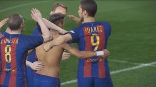 PES 2017 Neymars Shirtless Goal Celebration [upl. by Chadburn]