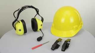 Mount headset to a hardhat [upl. by Anertak]