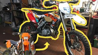 ktm exc 2000 with full 2015 plastics  TUTORIAL [upl. by Nanji]