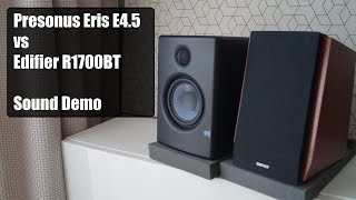 Edifier R1700BT vs Presonus Eris E45  Sound Demo [upl. by Saba]