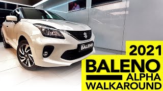 NEW Baleno 2021  Alpha Bs6 Automatic  Complete Walkaround [upl. by Edythe]