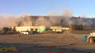 Pontiac Silverdome fails to implode [upl. by Narmis415]