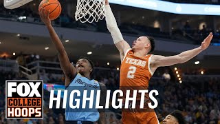 No 12 Texas Longhorns vs No 8 Marquette Golden Eagles Highlights  CBB on FOX [upl. by Jamaal]