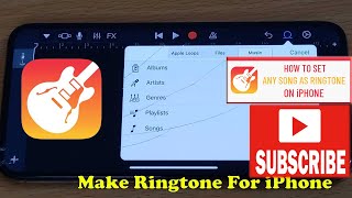 Make Ringtone For iPhone Using GarageBand  2023 [upl. by Leo]