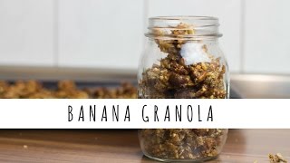 Banana Granola  Rezept  Marsmädchen [upl. by Crandell]