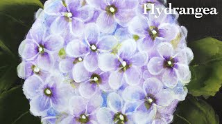 Hydrangea flower acrylic painting  purple [upl. by Alvina544]