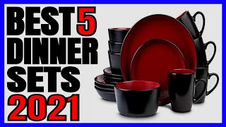 5 Best Dinnerware Set 2021 [upl. by Elleuqram279]