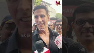 Akshay Kumar After Casting His Vote  akshaykumar shorts maharashtra voting bollywood [upl. by Nelav524]