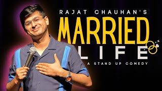 Married life  Stand up comedy by Rajat Chauhan 50th video standupcomedy comedy rajatchauhan [upl. by Geirk]