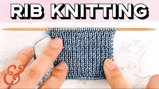 Rib Stitch for Beginners 1x1 and 2x2 Rib [upl. by Hurff82]