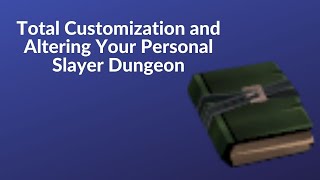 Runescape 3  Personal Slayer Dungeon Customization Update [upl. by Nahgeam]