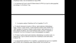 biochimie exercice corrige de determination la composition d un peptide residus d acides amines [upl. by Coretta733]