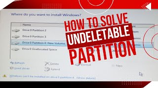 Windows Cannot Delete and New the partitions  How to Fix delete partition problem IrfanTech01 [upl. by Ailsa]