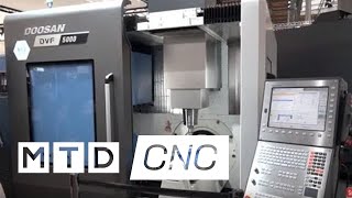 Doosan DVF5000 new 5 axis VMC available from Mills CNC [upl. by Ybroc]