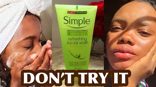 My Honest Simple Moisturizing Face Wash Review And Research WATCH BEFORE BUYING ONE FOR YOURSELF [upl. by Airda676]