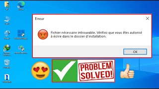 Fix  Cant find the necessary file  Fichier nécessaire introuvable  Update 22H2 Windows 7 1011 [upl. by Imrots]