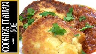 Fried Polenta with Parmesan Cheese  Cooking Italian with Joe [upl. by Eonak885]