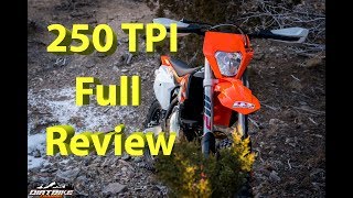 2018 KTM 250 XCW TPI FULL Review  KTMs First Major Production EFI 2 Stroke Model in USA [upl. by Yrrab]