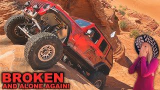 Our New Jeep BREAKS AGAIN While Wheeling a 9 RATED TRAIL ALONE [upl. by Base115]