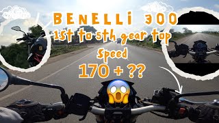 Benelli 300i Top speed 1st to 5th gear max RPMCrazy performance [upl. by Linson]