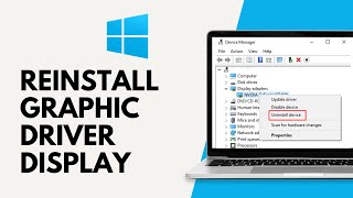 How to Reinstall Graphic Driver Display on Windows [upl. by Draillih724]