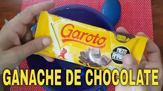 GANACHE DE CHOCOLATE FÁCIL e GOSTOSO [upl. by Dduj]