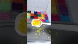 yellow hearts 💛🧡 beads shortsvideo [upl. by Otsirc]