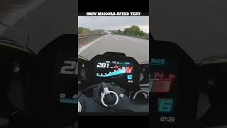 BMW M1000RR SPEED TEST biker shortfeed rider motovlogs shorts m1000rr test [upl. by Rame]