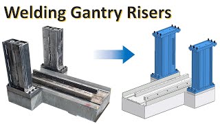 DIY CNC Mill Welding Gantry Risers [upl. by Stilu781]