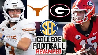 Texas vs Georgia  SEC Championship Simulation 2024 Rosters for NCAA 14 [upl. by Venator]