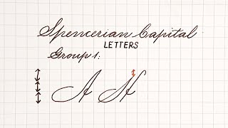 Spencerian Penmanship for beginners  Capital Letters  How to write in Spencerian script  Part 3 [upl. by Prebo]