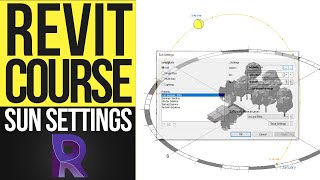 Revit Sun Settings Tutorial  How to Change Sun Settings in Revit  Intermediate Revit Course 18 [upl. by Carine]