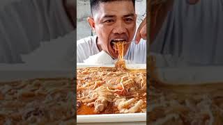 CHICKEN FEET AND SARDINES SOTANGHON shorts filipinodish shorstviral eating food highlights [upl. by Ibed]