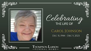 Carol Johnson Funeral Service [upl. by Lubbi]