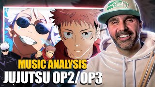 MUSIC DIRECTOR REACTS  Jujutsu Kaisen  OP 2 and OP 3 FULL [upl. by Nilorac]