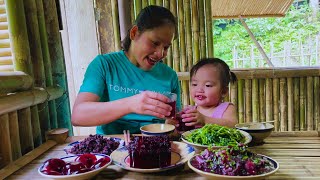 Harvesting mulberries making cakes syrups and cooking from mulberries delicious homemade food [upl. by Asik]