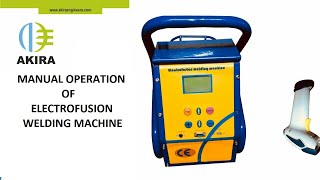 Manually Operation of HDPE Electrofusion Welding Machine  Demo Video [upl. by Dagna]