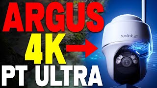 Smarte 4K Überwachungskamera Reolink Argus PT Ultra mit Nachtsicht und Bewegungserkennung [upl. by Izawa]