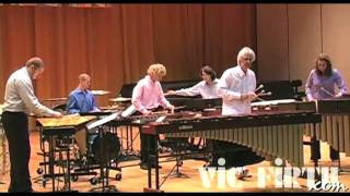 Concerto for Marimba amp Percussion Ensemble mvt 3 by Ney Rosauro  Marimba Literature Library [upl. by Bastian9]