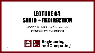 Lecture 04 STDIO and Redirection  Spring 2023 [upl. by Ahsied643]