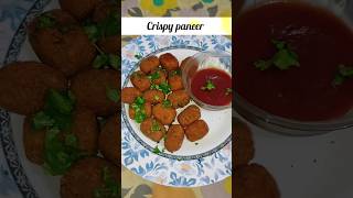 Crispy paneer bites 😋  tasty paneer bites recipe  shorts food recipe [upl. by Ybocaj746]