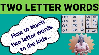 TWO LETTER WORDS How to teach two letter sight words to kids [upl. by Nnairak]