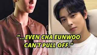 ASTRO Cha Eunwoo’s Paris Fashion Week Styling Leaves Netizens Cringing [upl. by Ylsew]