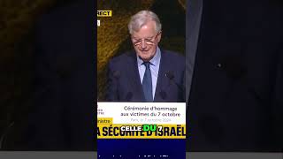 Michel Barnier  Un discours poignant pour ne jamais oublier le 7 octobre 🇫🇷🕯️ [upl. by Rez]