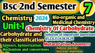 Bsc 2nd Semester Chemistry Carbohydrate and their classification bsc chemistry bsc2ndsemester [upl. by Yer783]