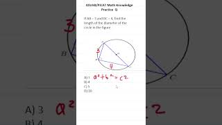 ASVABPiCAT Math Knowledge Practice Test Q Pythagorean Theorem acetheasvab with grammarhero [upl. by Martinic5]